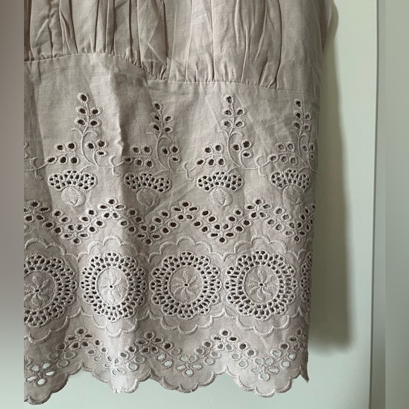 Kirious Brand Tan Embroidered Style Adjustable Camisole Women’s Size Medium - Picture 6 of 13